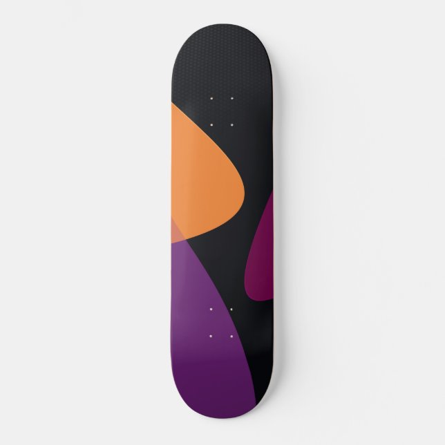 Skateboard Fluide Coloré  (Recto)