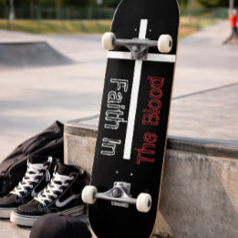 Skateboard Foi dans la Croix chrétienne du sang