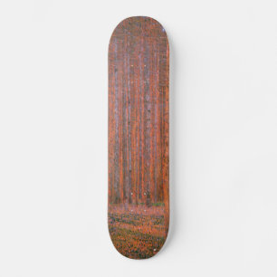 Skateboard Forêt de sapins de Gustav Klimt Tannenwald Arbres