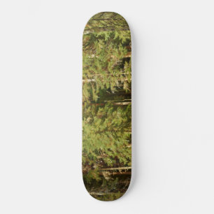 Skateboard Forêt russe (Paysage rustique) (Bois vert)