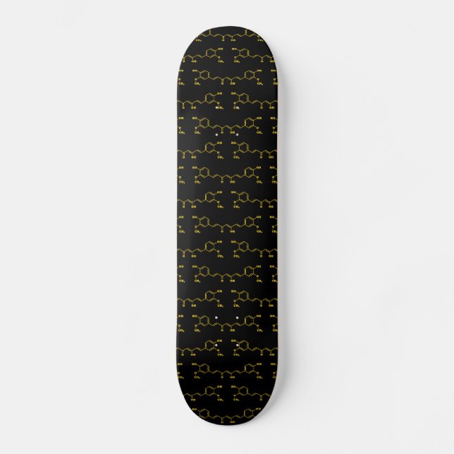 Skateboard Formule chimique moléculaire de curcumin curcumin  (Recto)
