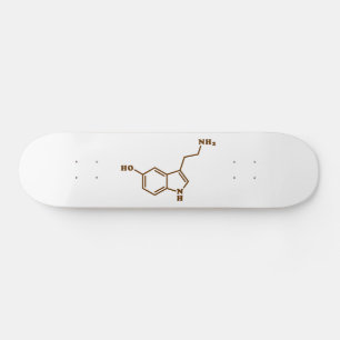Skateboard Formule chimique moléculaire de sérotonine
