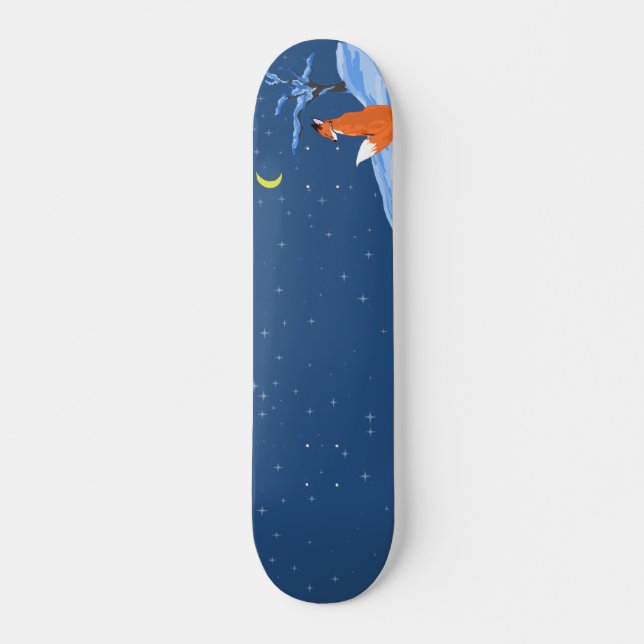 Skateboard Fox de nuit d'hiver (Devant)