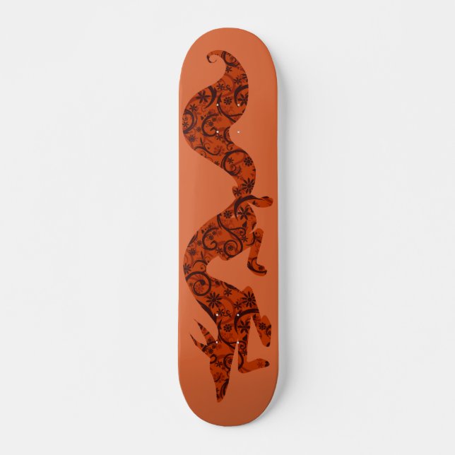Skateboard Fox floral (Devant)