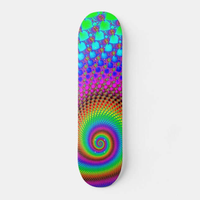 Skateboard Fractale Abstraite (Recto)