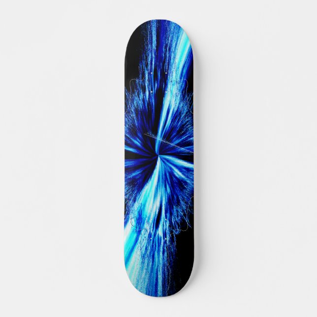 Skateboard Fractale abstraite de Digitals d'éclaboussure (Devant)