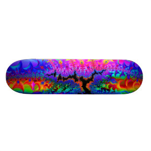 Skateboard Fractale de colorant de cravate
