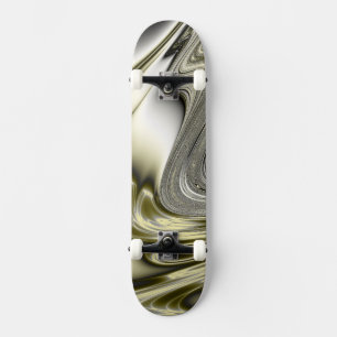 Skateboard Fractale d'or de fleur