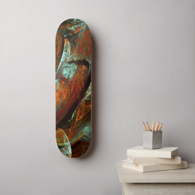 Skateboard Fractionner l'art Abstrait (Art mural)