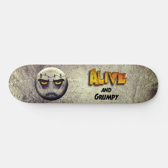 Skateboard Frankenmoji Vintag (Horizontal)