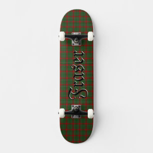 Skateboard Fraser of Castle Leathers Tartan Plaid Motif