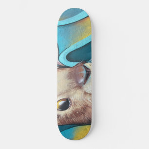 Skateboard Fresque Brown lapin lapin