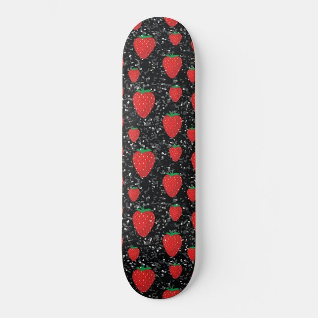 Skateboard Fruits fraises rouges Amateurs de baies douces Élé (Recto)