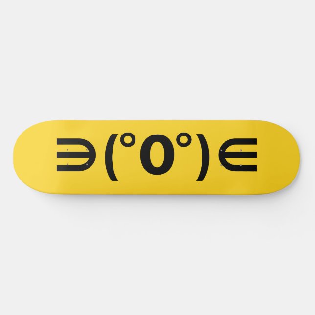 Skateboard Fugu Kaomoji Emoticon japonais (Horz)
