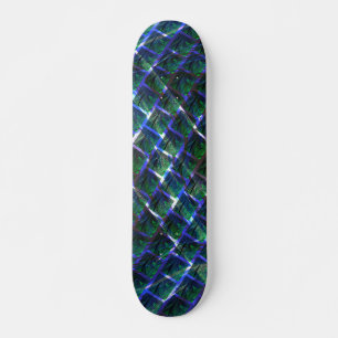 Skateboard Fundo com imagem verde sob grade escura?