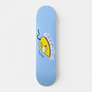 Skateboard Funny cartoon iron laundry illustration