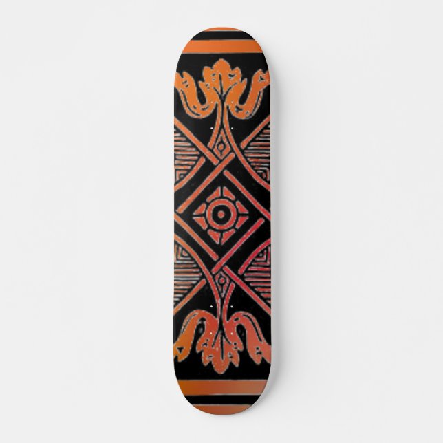 Skateboard für Blumenmuster (Vorne)