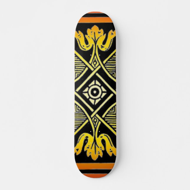 Skateboard für Blumenmuster (Vorne)