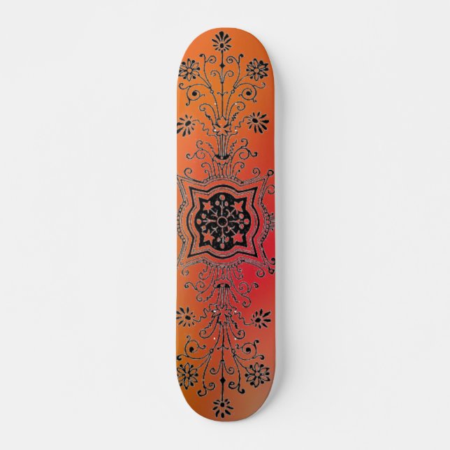 Skateboard für Blumenmuster (Vorne)