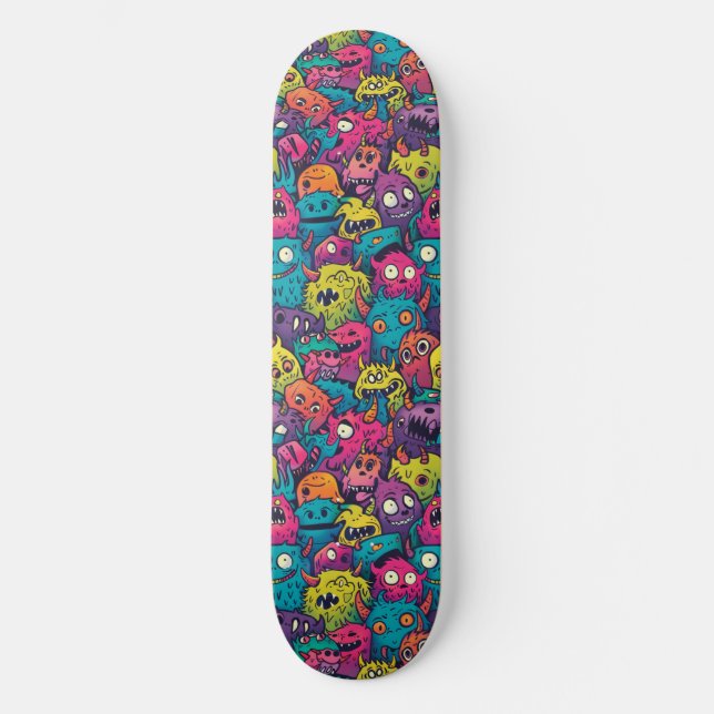 Skateboard für coole Cartoon (Vorderseite)