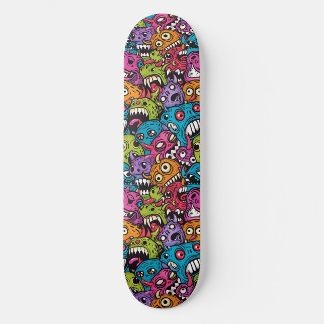 Skateboard für coole Cartoon (Vorderseite)