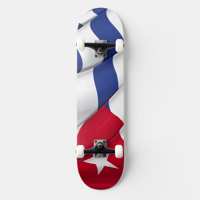 Skateboard für die kubanische Flagge (Vorderseite)