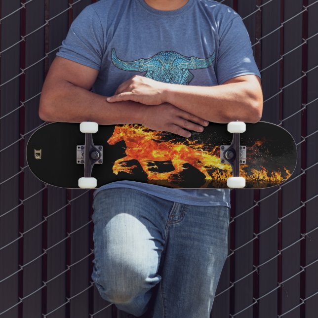 Skateboard für Feuerpferde und -marke (Außenbereich 3)