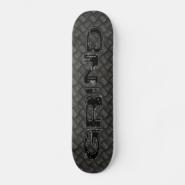 Skateboard für Flachmetall (Vorderseite)