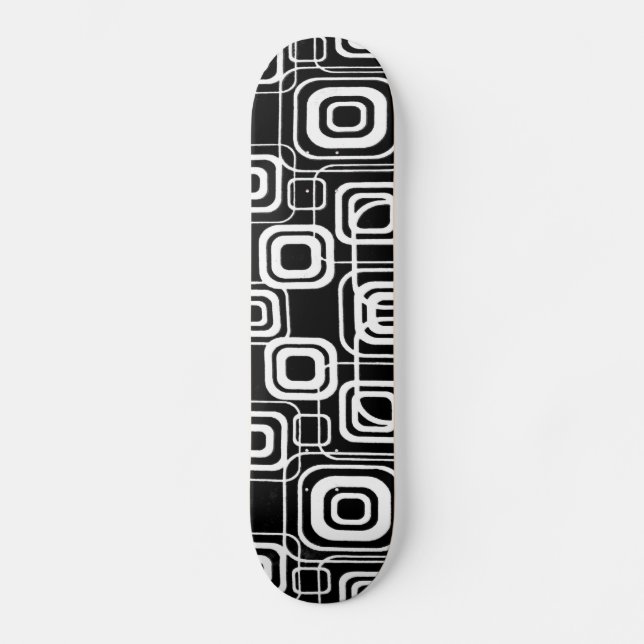 Skateboard für geometrische Quadrate (Vorderseite)