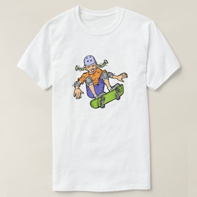 Skateboard für Girl Skateboard T-Shirt (Design vorne)