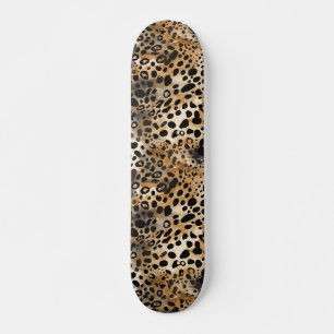 Skateboard für Leopard Spot Skin Print