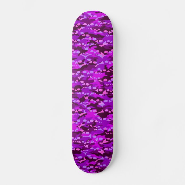 Skateboard für lila Camouflage (Vorderseite)