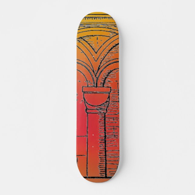Skateboard für mittelalterliche Architektur (Vorne)