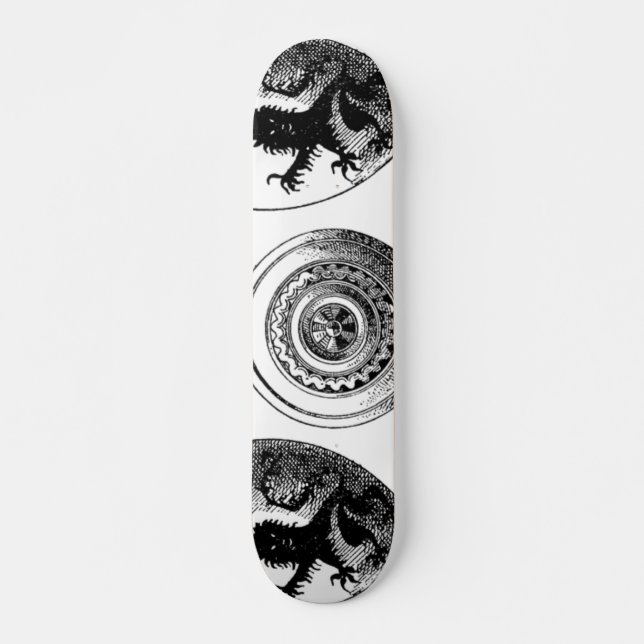 Skateboard für mittelalterliche Schilde (Vorne)