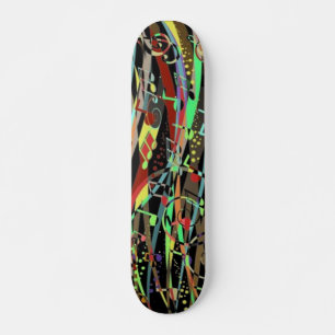 Skateboard für musikalische Hintergrund