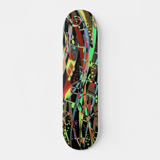 Skateboard für musikalische Hintergrund (Vorne)
