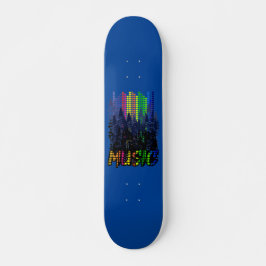 Skateboard für Musikdesign