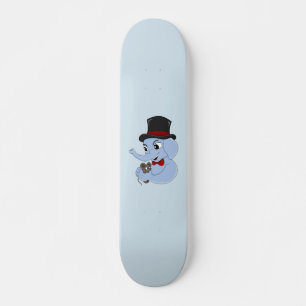 Skateboard für niedliche Elefanten Cartoon