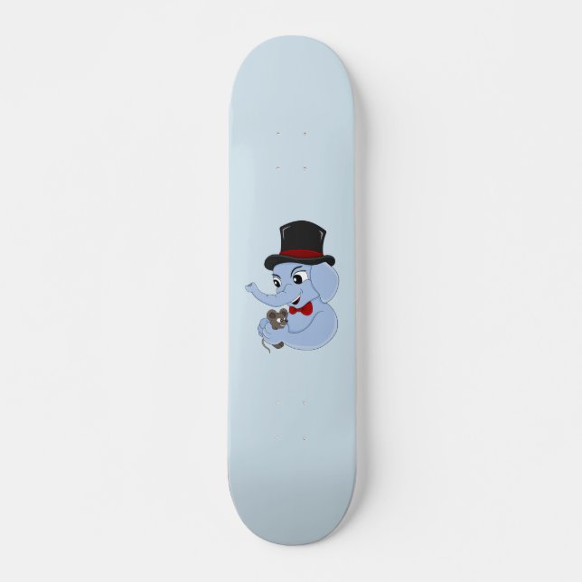 Skateboard für niedliche Elefanten Cartoon (Vorne)