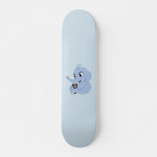 Skateboard für niedliche Elefanten Cartoon