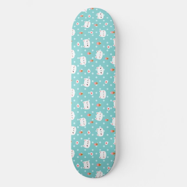 Skateboard für niedliche Katzen- und Eiskrempel (Vorderseite)