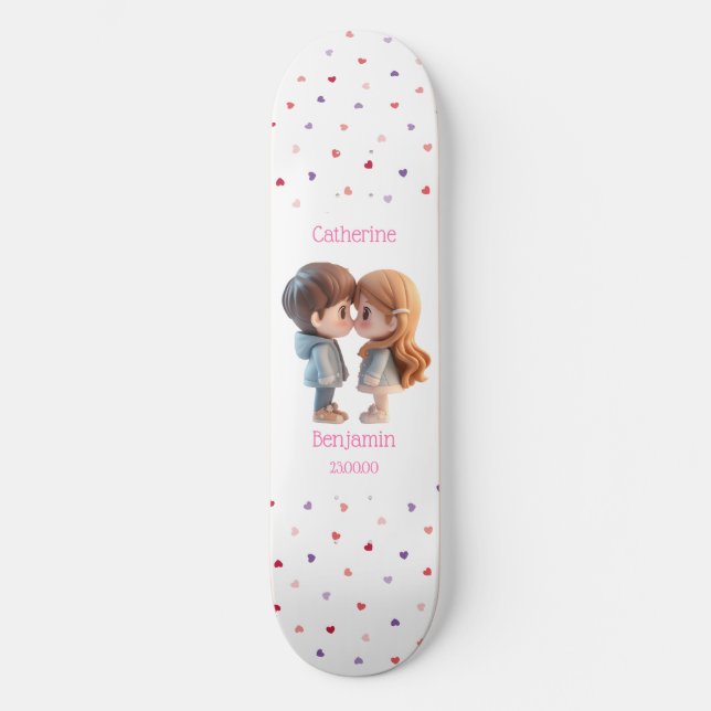 Skateboard für niedliche Paare - Anpassung für Hoc (Vorderseite)