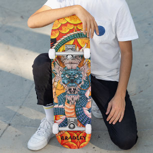 Skateboard für Personalisierten Drachenname