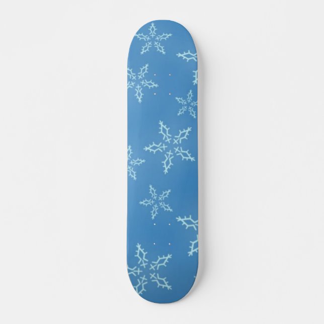 Skateboard für Schneeflocken (Vorne)