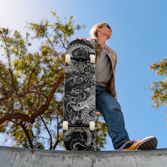 Skateboard für Schwarz und Weiß (Außenbereich 1)