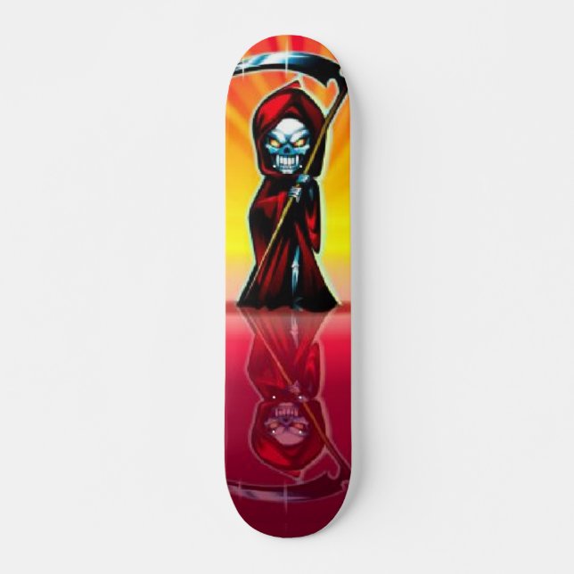 Skateboard für Skull-Reflektion (Vorne)