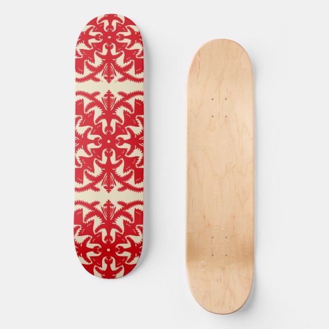 Skateboard für tropische Muster (Vorderseite)