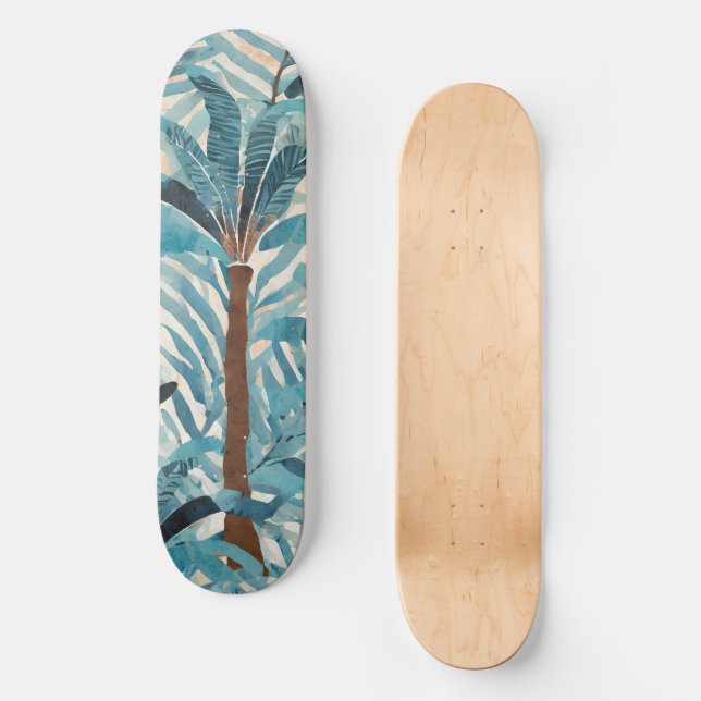 Skateboard für tropische Muster (Vorderseite)