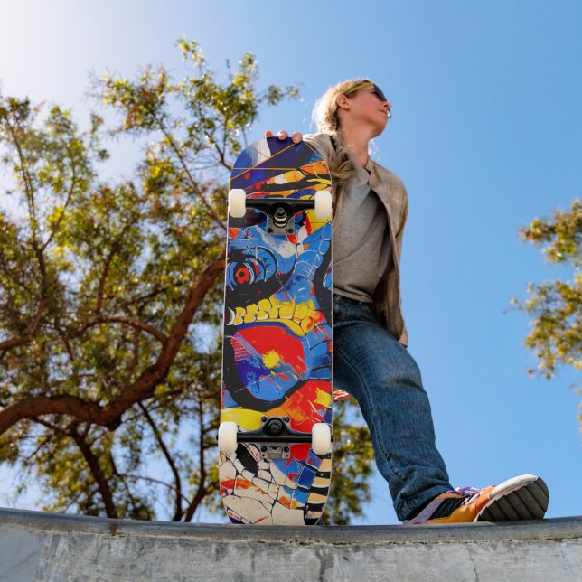Skateboard Fusion de T-rex Dinosaur sauvage (Extérieur 1)