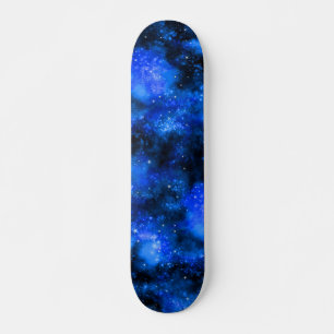 Skateboard Galaxie bleue Espace cosmique